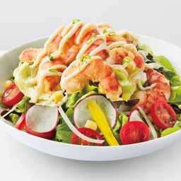 สลัดกุ้งทอดมายองเนส