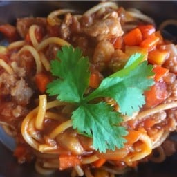 สปาเก็ตตี้ซอสหมู