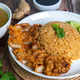 ขัาวมันไก่ทอด