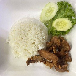 ข้าวหมูทอด