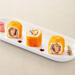 ข้าวห่อสาหร่ายไส้ปลาแซลมอนย่าง