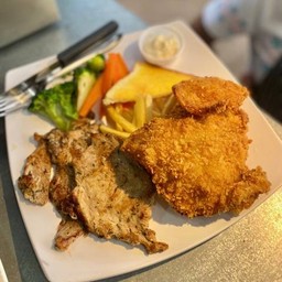 SetD หมู+ปลาทอด