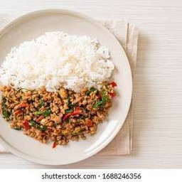 ข้าวกระเพราหมูสับ