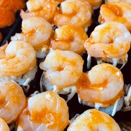 กุ้งแก้วซอสกิมจิ