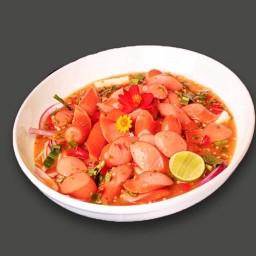 ยำไส้กรอก
