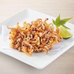 หนวดปลาหมึกทอด