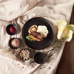 Cabbage sous vide steak