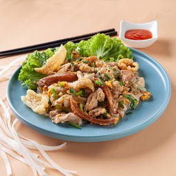 เส้นใหญ่คั่วไก๊ไก่