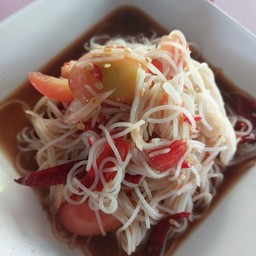 ตำขนมจีนปูปลาร้า