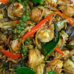 กับข้าว ผัดเผ็ดกบ