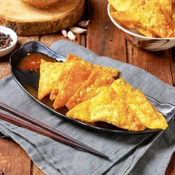 เกี๊ยวหมูนุ่มทอดกรอบ(6ตัว)