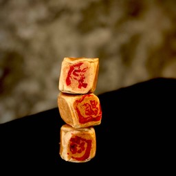 ลูกเต๋านมสดไส้มันม่วง