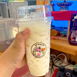 นมสดคาราเมลเย็น