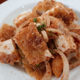 ข้าวยำเเซ่บปลาทอด