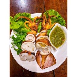 แซ่บซี๊ด หอยแครงลวก&ปลาหมึกย่าง