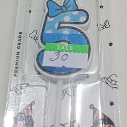 เทียนตัวเลข 5 ราค30