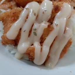 ข้าวหน้าไก่ทอด