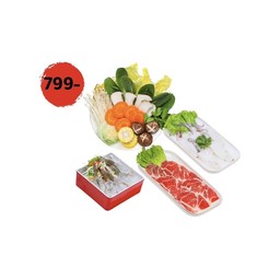 ชุดชาบู3 Set หมู+ทะเล (ใหญ่) (ราคาไม่รวมน้ำจิ้ม)