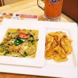 โปรโมชั่นซื้อโรตีแกงเขียวหวาน+ แถมโรตีธรรมดา1แผ่น
