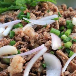 ลาบเนื้อสุก