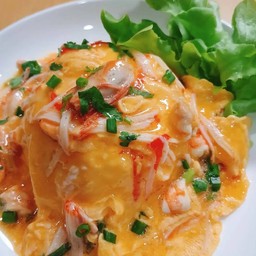 ข้าวไข่ข้น + ปูอัด