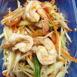 ตำไทยกุ้งสุก