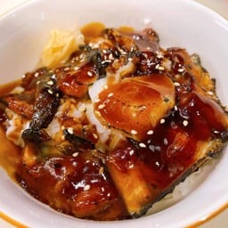 ข้าวหน้าปลาไหลญี่ปุ่น หอยเชลล์ย่าง