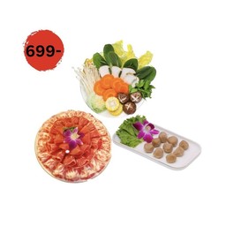 ชุดชาบู2 Set เนื้อ (ใหญ่) (ราคาไม่รวมน้ำจิ้ม)