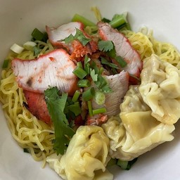 บะหมี่ กวางตุ้ง หมูแดง