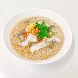 ข้่าวต้ม ปลากระพง 