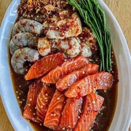 ยำสามทะเลเดือดปลาร้านัว