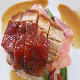 Roasted Duck And Crispy Pork With Rice