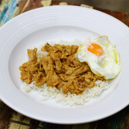 ข้าวหมูกระเทียม