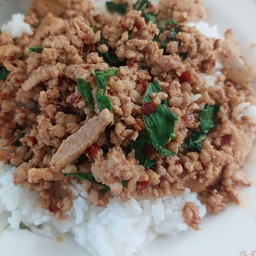 ข้าวกระเพราหมูสับ