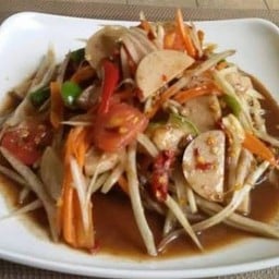 ตำปลาร้า หมูยอ