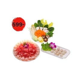 ชุดชาบู1 Set หมู (เล็ก) (ราคาไม่รวมน้ำจิ้ม)