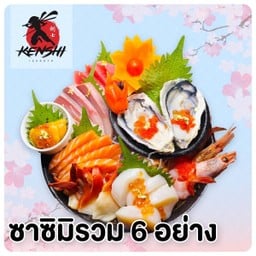 ซาซิมิรวม6อย่าง(6 type of sashimi)