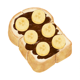 ปังปิ้ง นูเทลล่ากล้วยหอม