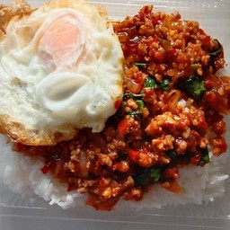 เซตคู่ผัดพริกเผาหมูสับ+ไข่ดาว