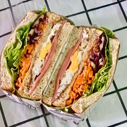 แซนด์วิชเกาหลี ไข่ดาว + โบโลน่า (ไซร์ Big)