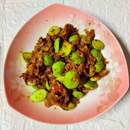 สะตอ คั่วกะปิ ปลากระป๋อง (กับข้าว)