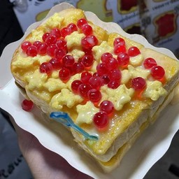 ชุดปังปิ้งซีเรียลดาว+เยลลี่ราดนมฉ่ำๆ