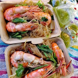 กุ้งอบวุ้นเส้น ทรงกลด