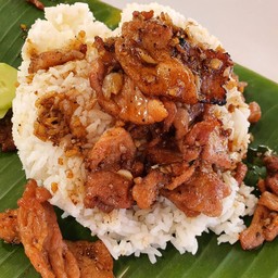 หมูทอดกระเทียม(เป็นกับข้าว)