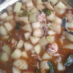 แกงฟักหม่นใส่ไก่