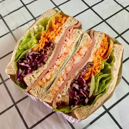 แซนด์วิชเกาหลี ปูอัด + โบโลน่า (ไซร์ Big)