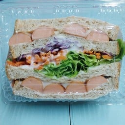 แซนวิชสุขภาพไส้กรอกอย่างเดียว