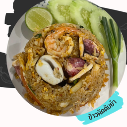 [อร่อยซ่ากับโค้ก] R05ข้าวผัดต้มยำ +  โค้ก ไม่มีน้ำตาล (ขวด)