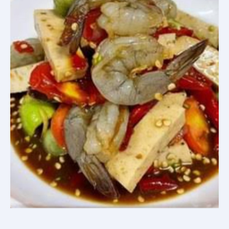 ตำเหลากุ้งสด,หมูยอ