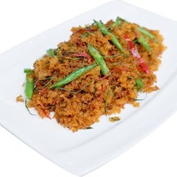 ปลาดุกฟูผัดพริกขิง